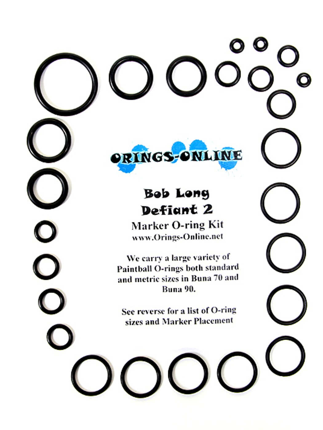Bob Long Defiant 2 Marker O-ring Kit